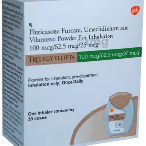 TRELEGY ELLIPTA (fluticasone furoate/umeclidinium/vilanterol) supplier Cost Price India